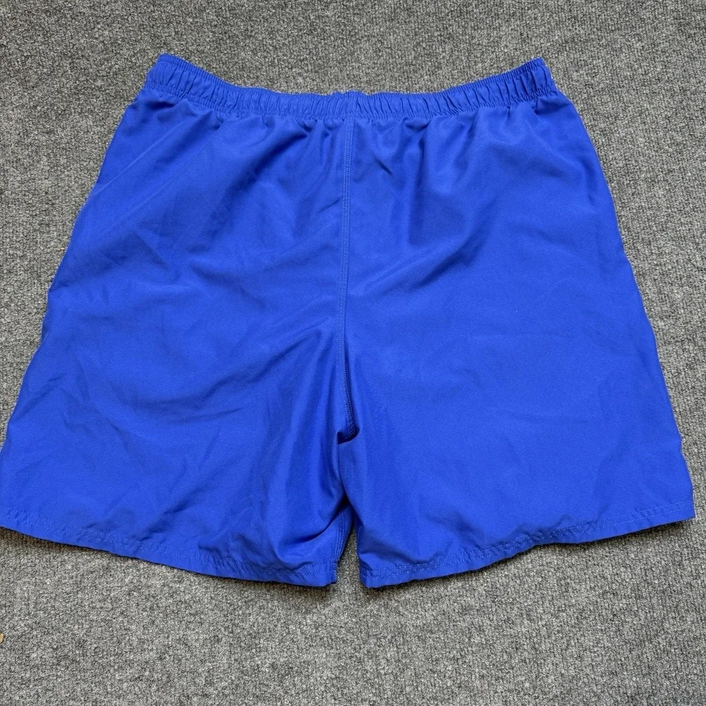 Nike Silver Tag Athletic Shorts XL  Blue 7" Inseam Retro Running Y2K Swim - Picture 7 of 9